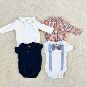Baby Collared Onesies/Bodysuits, Size 0-3M